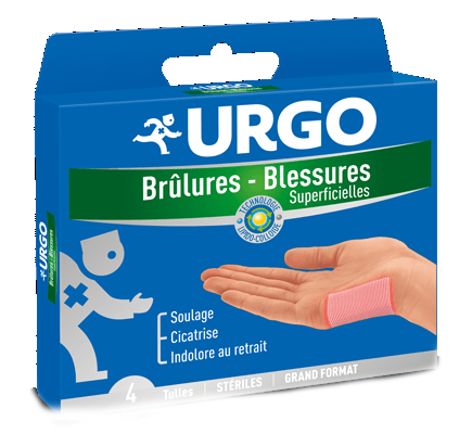 Urgo brûlures et blessures superficielles 6 pansements petit format