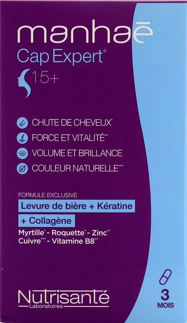 Manhaé Cap Expert Cheveux destiné à retrouver des cheveux forts et brillants, et à limiter la chute de cheveux